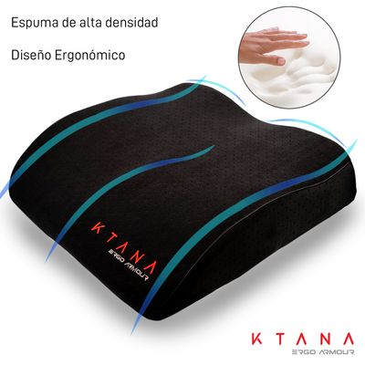 Imagen 2 del producto Cojín Ergonómico Memory Foam Gamer Negro
