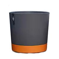 Macetero con Bandeja Extraíble y Drenaje Reflexivo L Negro