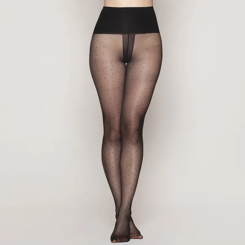 MONARCH - Panty Diseño Puntitos Negro Lasst
