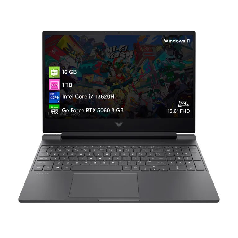 Notebook Gamer Victus Intel i7 16GB 1TB SSD RTX5060 15.6 FHD 144hz Win11
