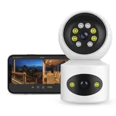 GENERICO - Wifi Cámara Seguridad Hogar Visión Remota Doble Lente