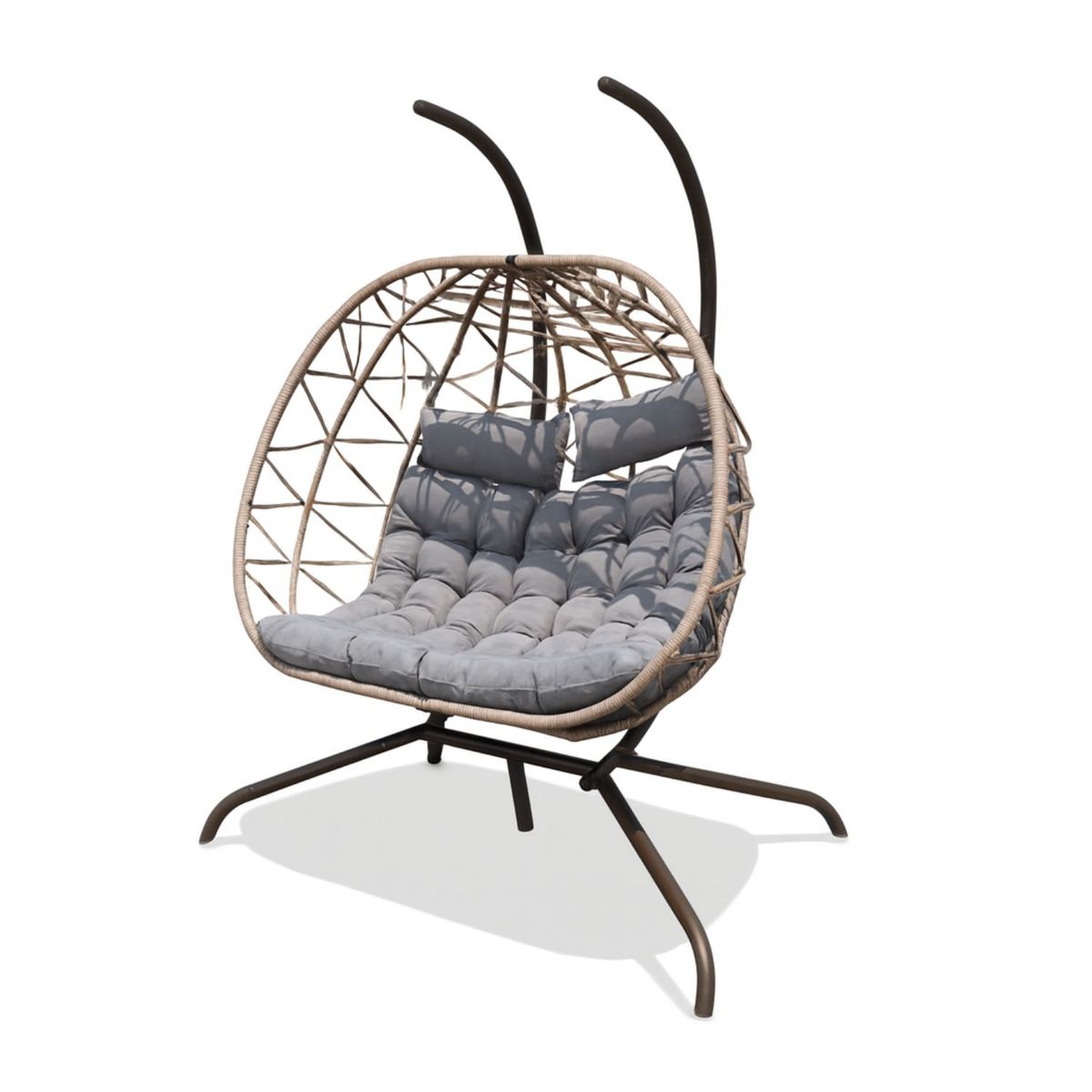 NOVAHUS - Silla Colgante de Terraza Doble 2 Personas