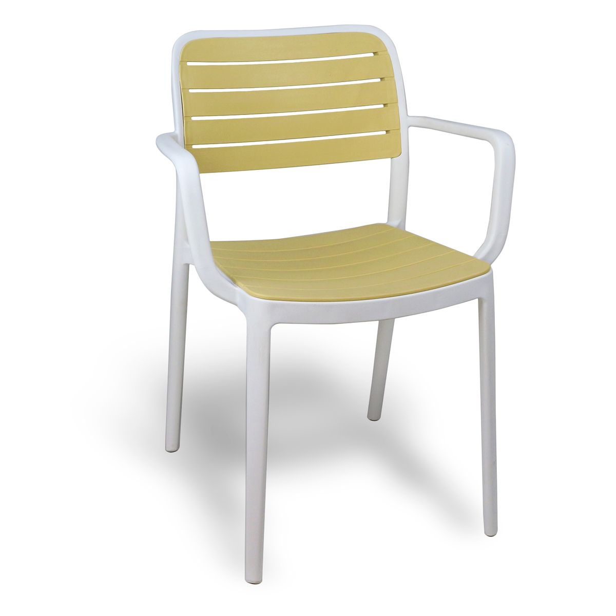 NOVAHUS - Silla Terraza Plástica Sahara Blanca.