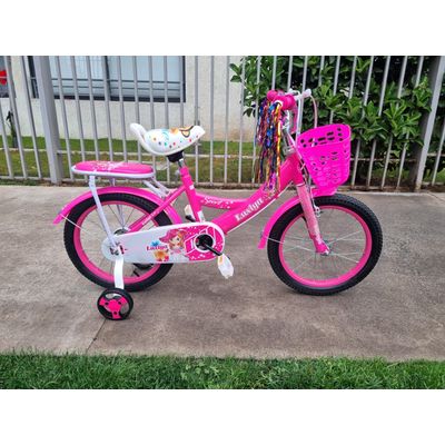 Imagen 2 del producto Bicicleta Infantil con Ruedas de Seguridad Aro 16 Fucsia