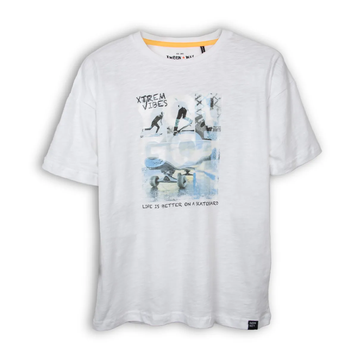 PILLIN - Polera Niño Blanco Pillin TVC621-25BCO
