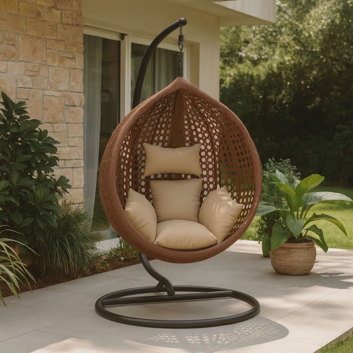 NOVAHUS - Silla Colgante de Terraza Olive