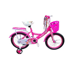 GENERICO - Bicicleta Infantil con Ruedas de Seguridad Aro 16 Fucsia