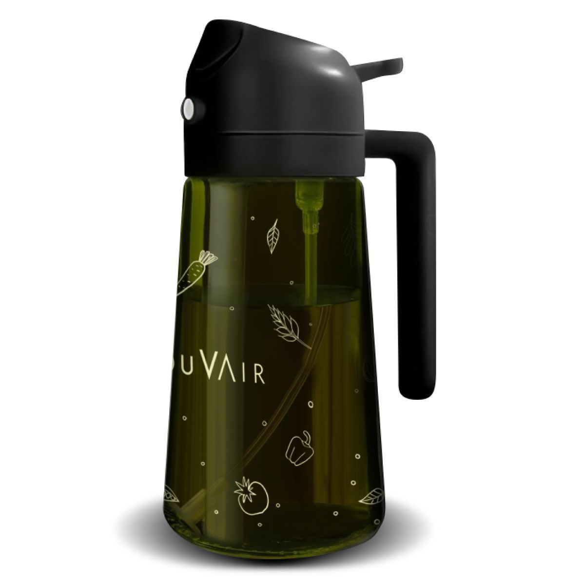 MOUVAIR - Pack Molinillo Eléctrico de Sal y Pimienta + Rociador de Aceite