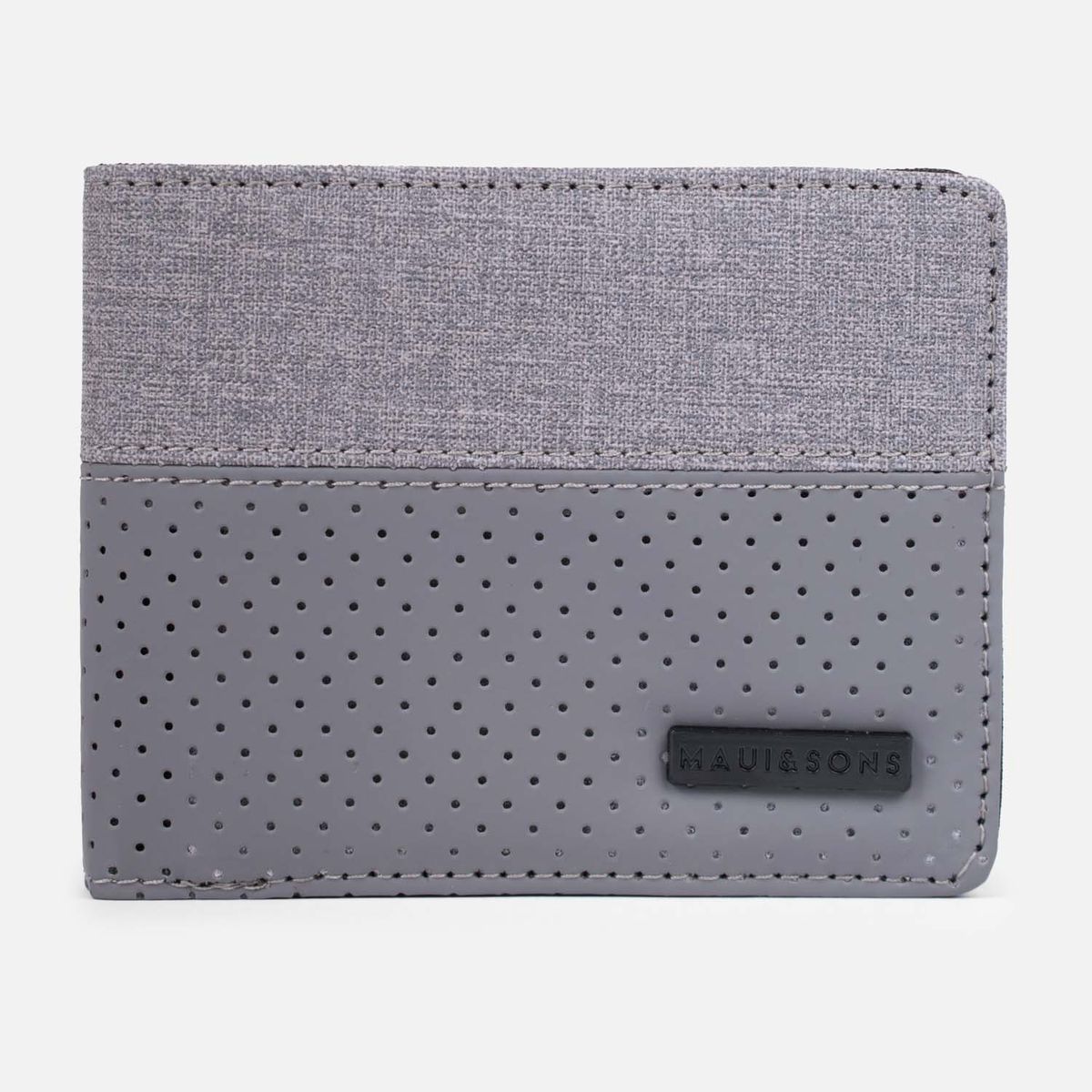 MAUI AND SONS - Billetera Supply Co Gris Hombre Maui And Sons
