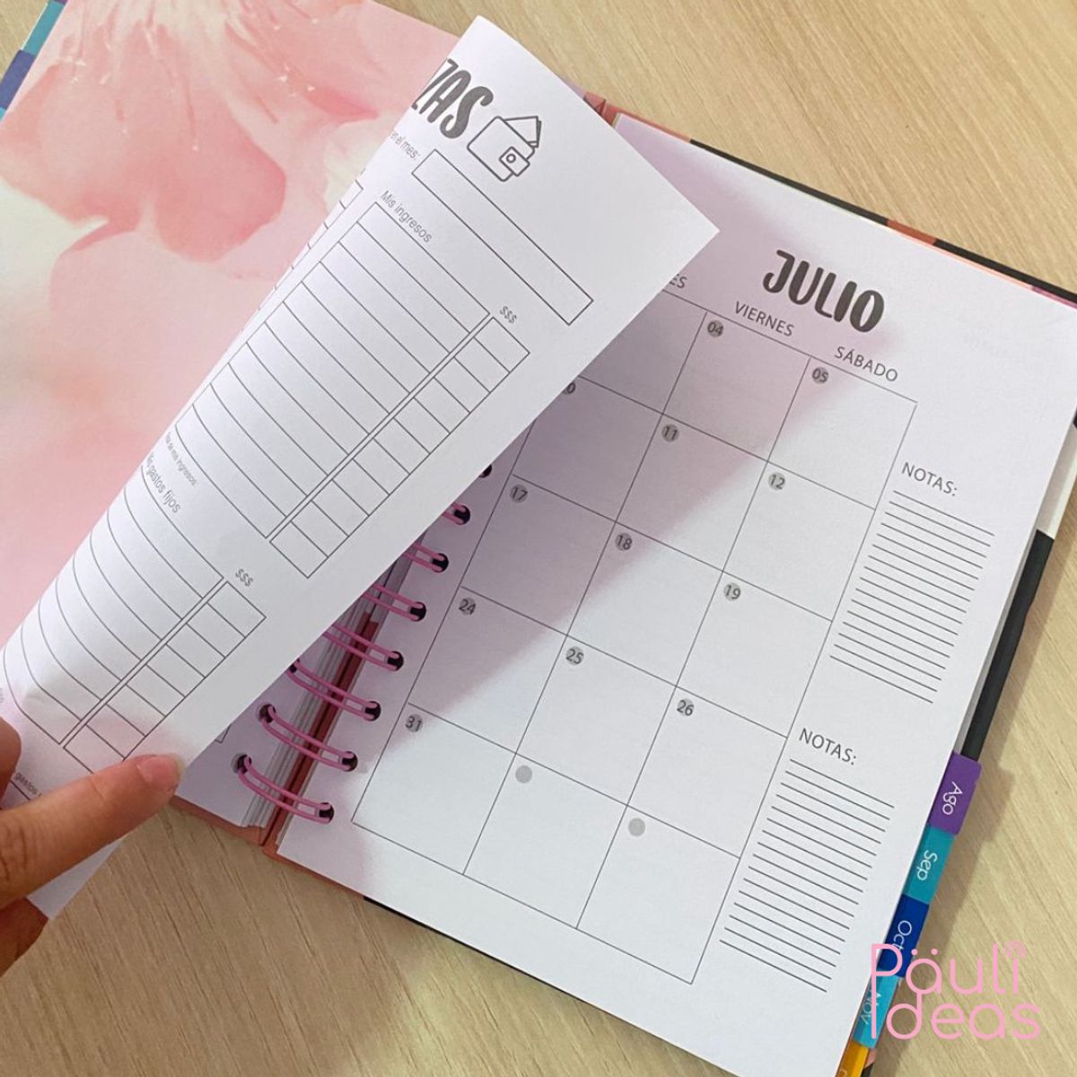 GENERICO - Agenda 2026 Planner Con Separadores Tamaño A5 21cm X 15,5cm