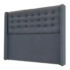 BLOCCARE - Respaldo De Cama Queen - Con Retorno Gris