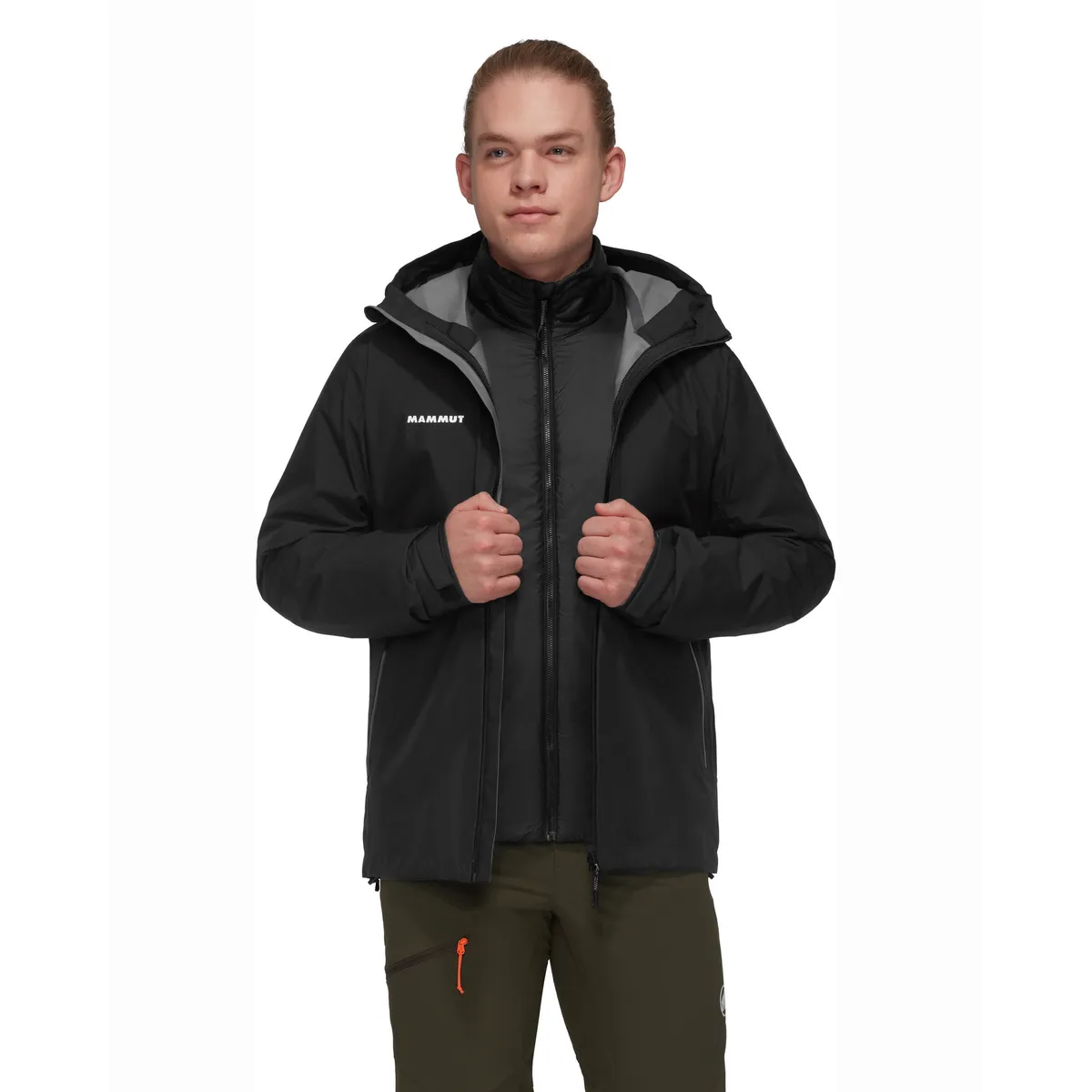 MAMMUT - Chaqueta Hombre Alto Light 3 In 1 Hs Hooded Negro Mammut