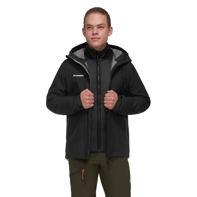 MAMMUT - Chaqueta Hombre Alto Light 3 In 1 Hs Hooded Negro Mammut