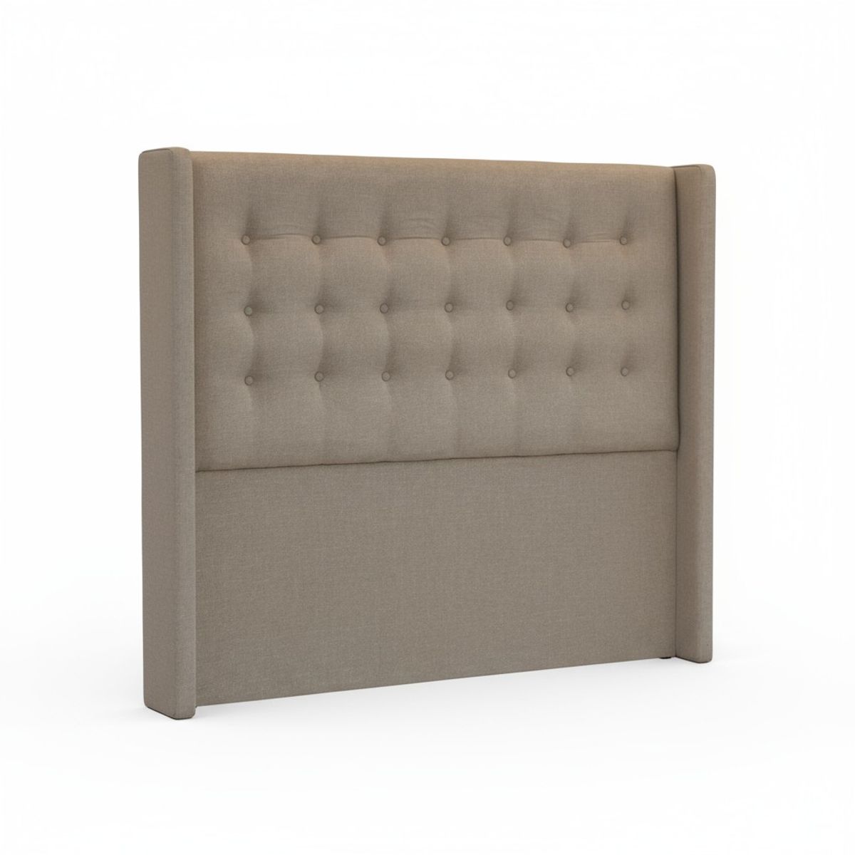 BLOCCARE - Respaldo De Cama Queen - Con Retorno Beige