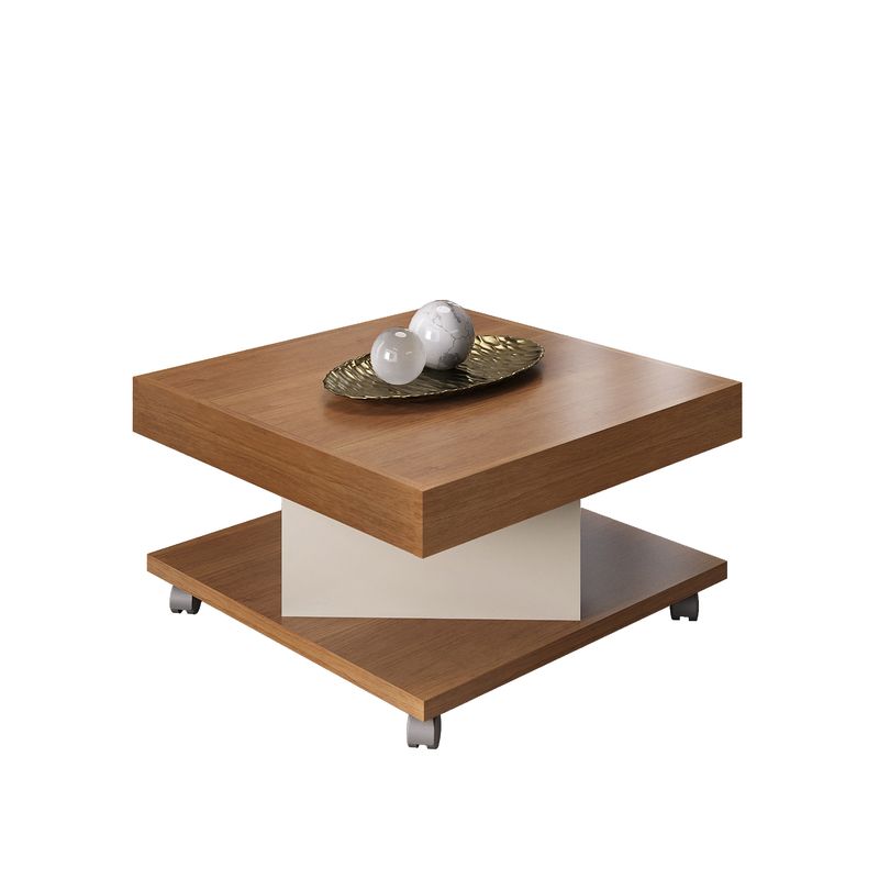 EXIT - Mesa de centro Saara Cerezobeige 63x63x33 cm