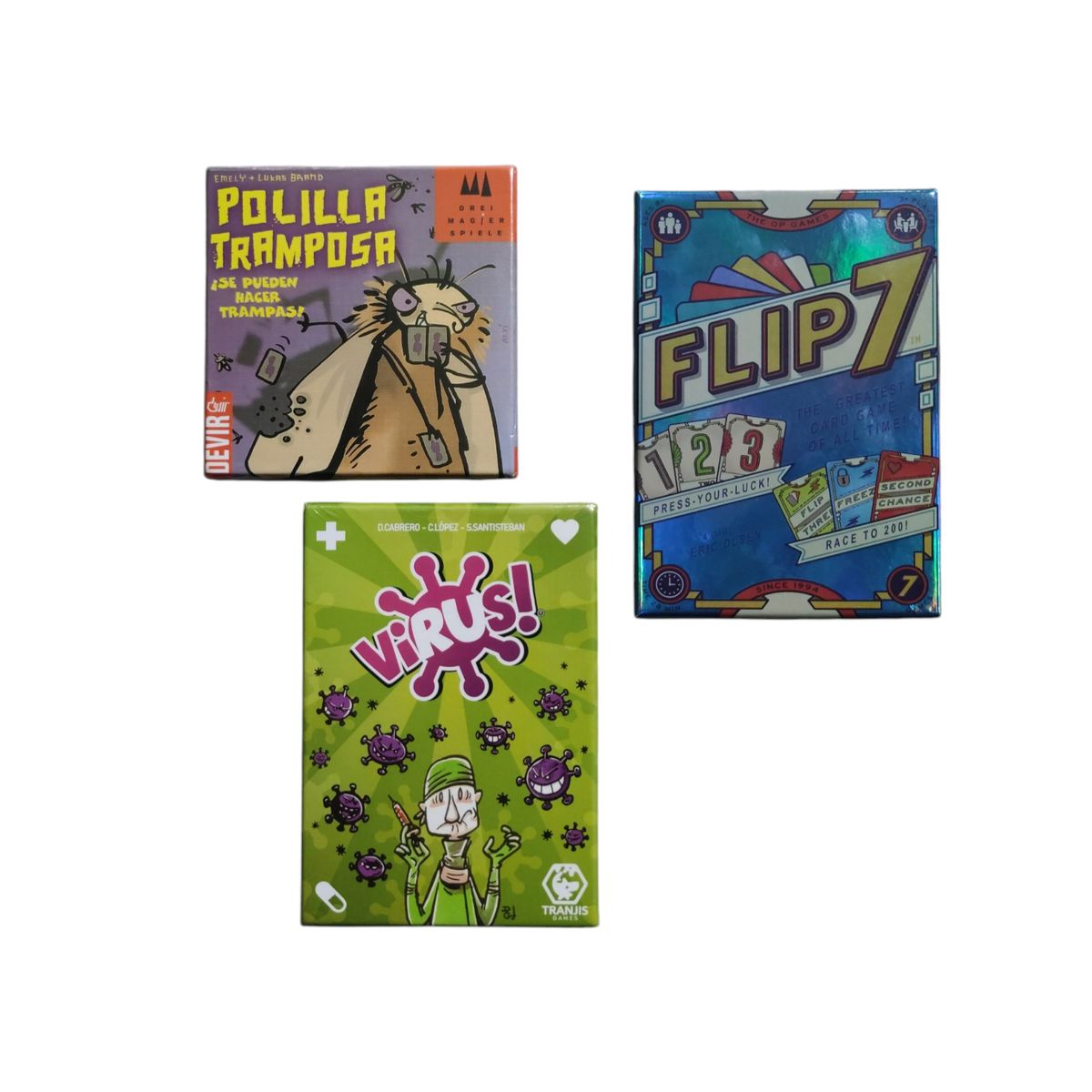 GENERICO - Pack 3 Juego De Cartas  Virus