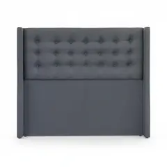 BLOCCARE - Respaldo De Cama King - Con Retorno Gris