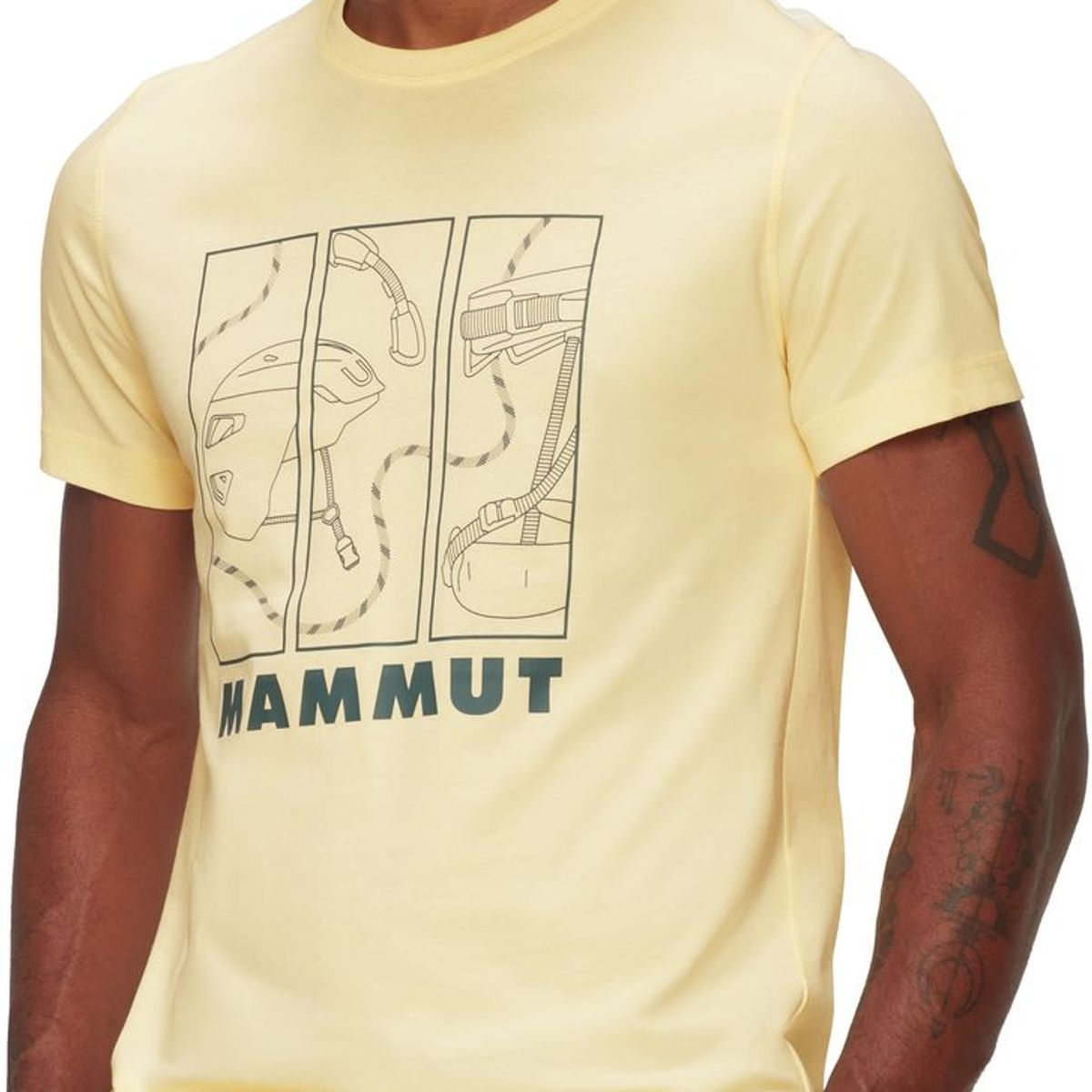MAMMUT - Polera Hombre Core Gear Amarillo Mammut