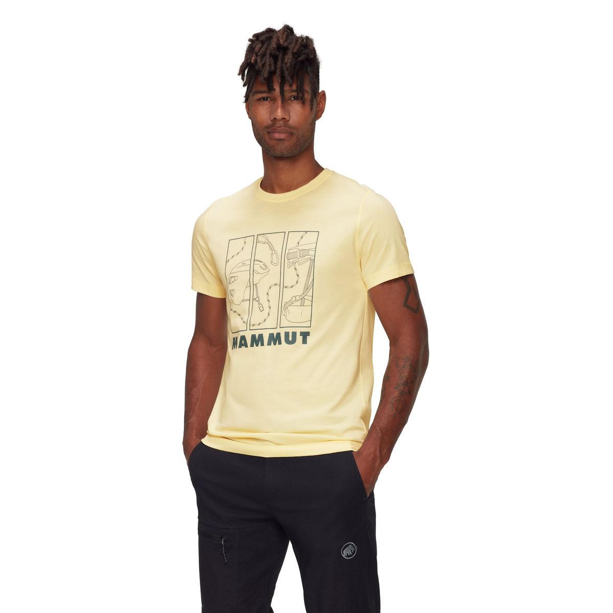MAMMUT - Polera Hombre Core Gear Amarillo Mammut
