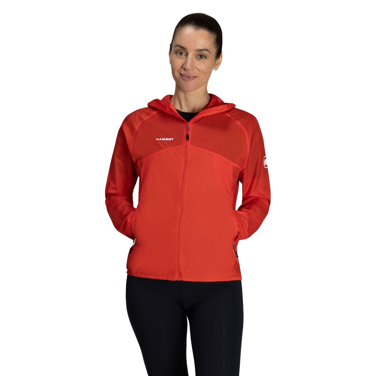 MAMMUT - Chaqueta Mujer Convey Wb Hooded Jacket Af Rojo Mammut