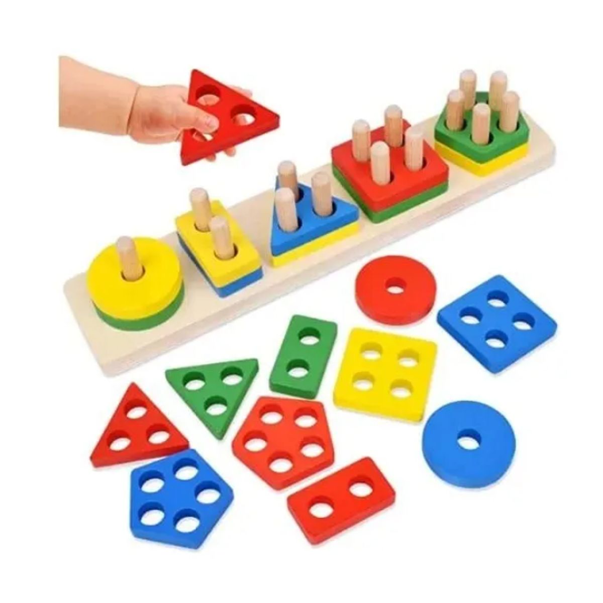 GENERICO - Juego Encaje Y Dificultad Bloques Set De Figuras Apilables