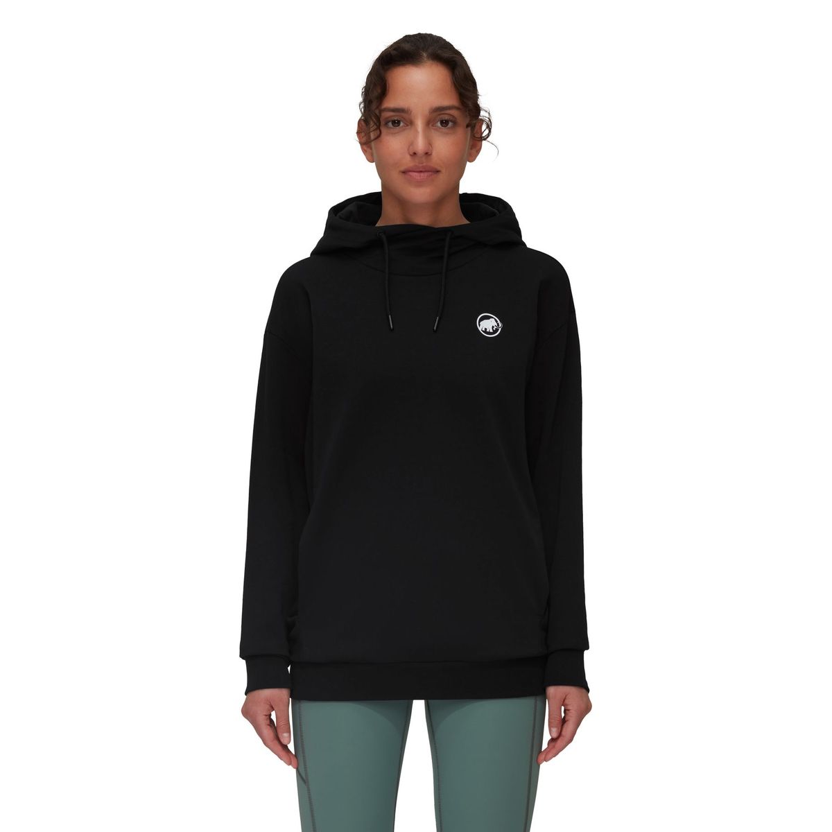 MAMMUT - Poleron Mujer Ml Hoody Original Negro Mammut