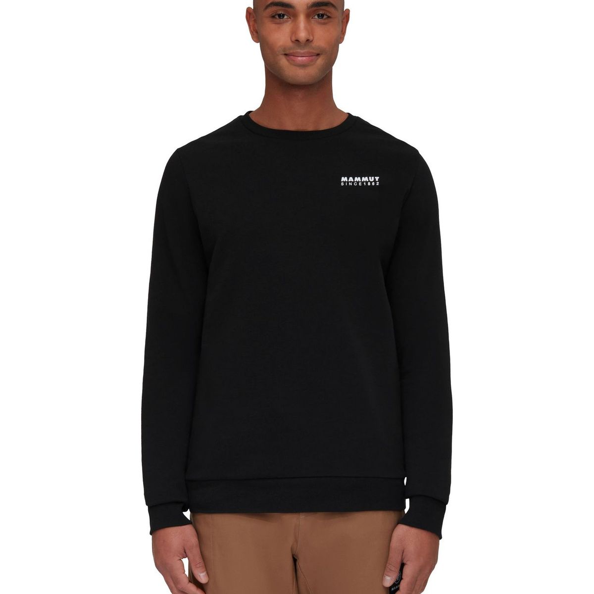 MAMMUT - Poleron Hombre Mammut Core Ml Crew Neck 1862 Negro