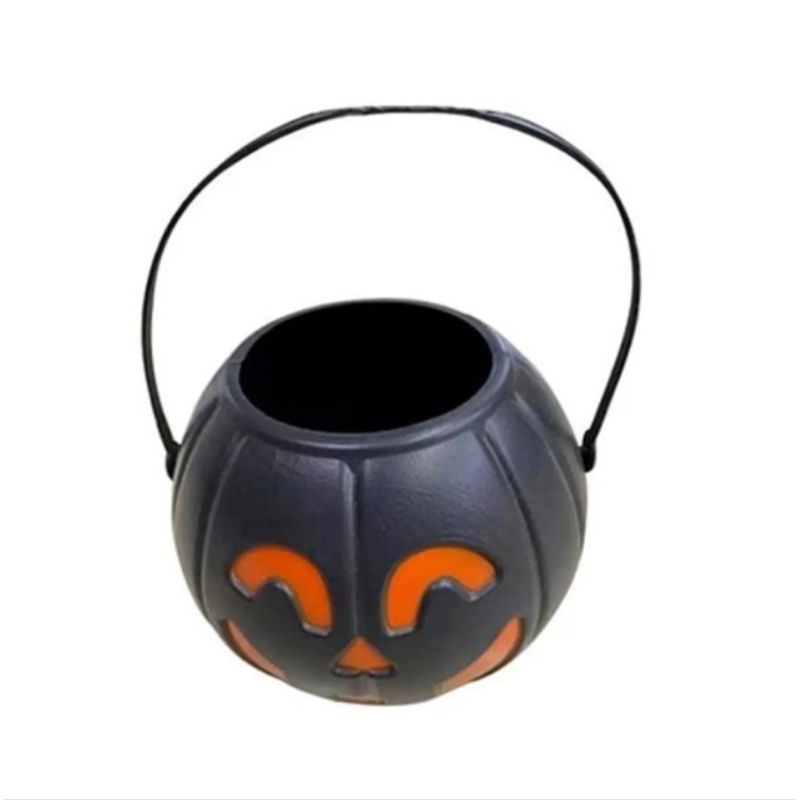 GENERICO - Calabaza Negra Halloween 9x11 Cm