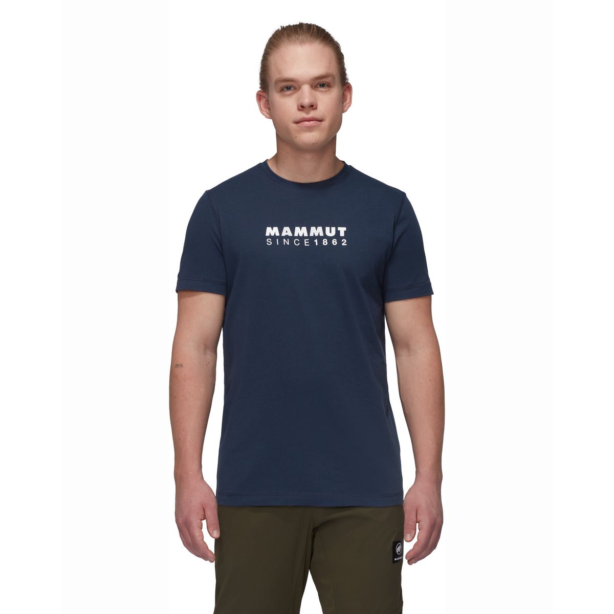 MAMMUT - Polera Hombre Mammut Core Logo Azul