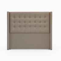 Respaldo De Cama King - Con Retorno Beige