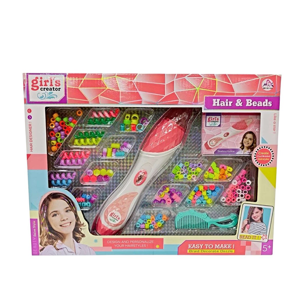 GENERICO - JUEGO SET TRENZADOR PARA EL CABELLO INFANTIL