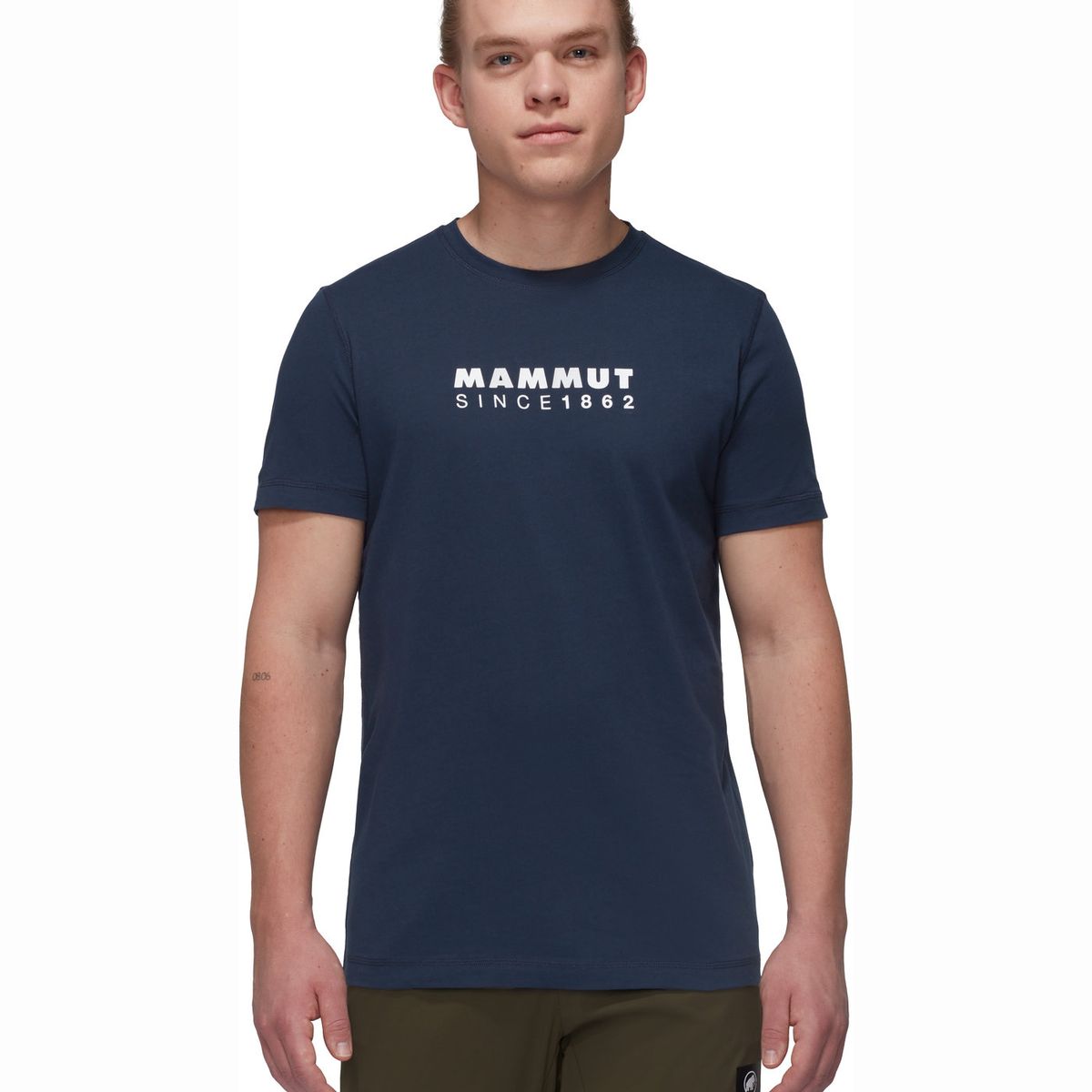 MAMMUT - Polera Hombre Mammut Core Logo Azul
