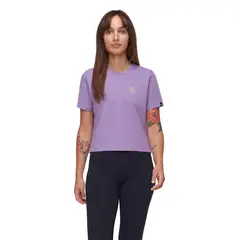MAMMUT - Polera Mujer Massone Cropped Emblems Morado