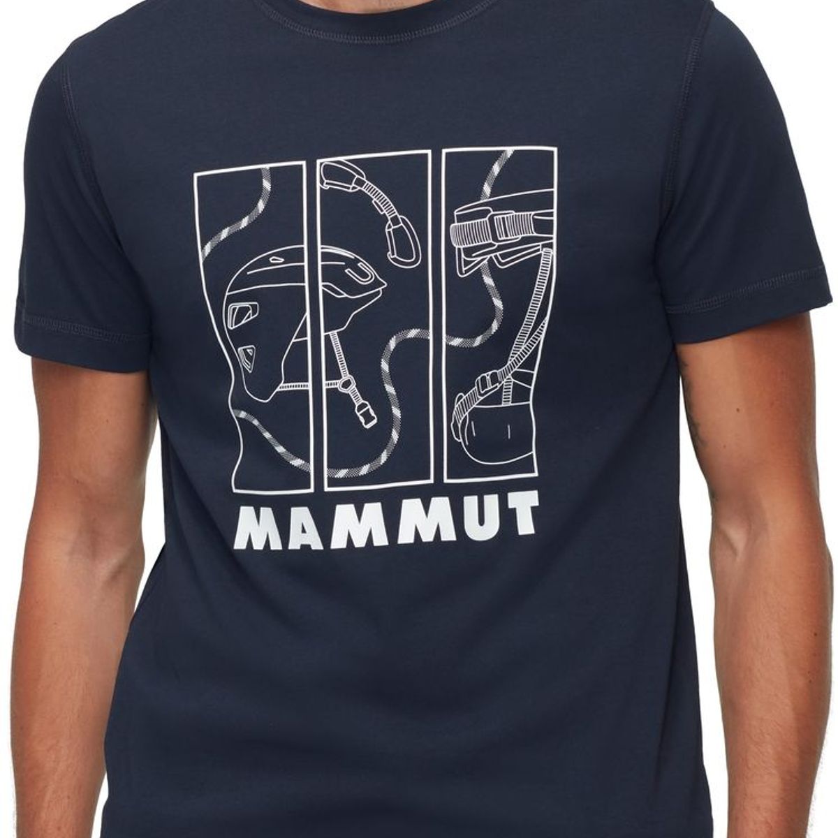 MAMMUT - Polera Hombre Core Gear Azul Mammut