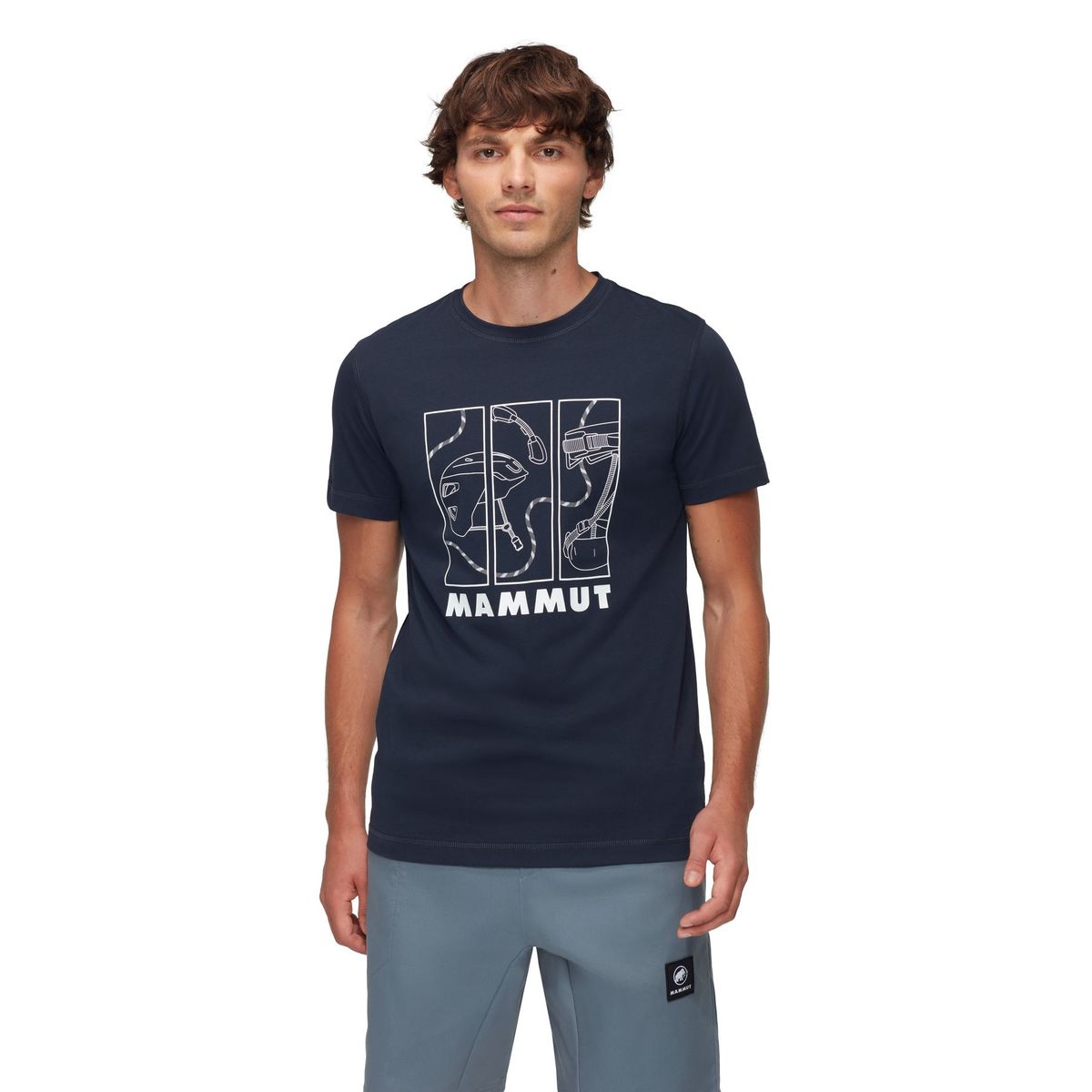 MAMMUT - Polera Hombre Core Gear Azul Mammut