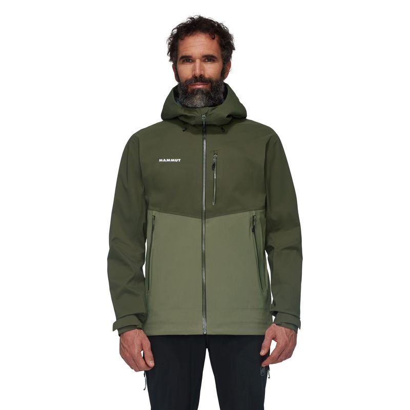 MAMMUT - Chaqueta Hombre Alto Guide Hs Hooded Verde Mammut