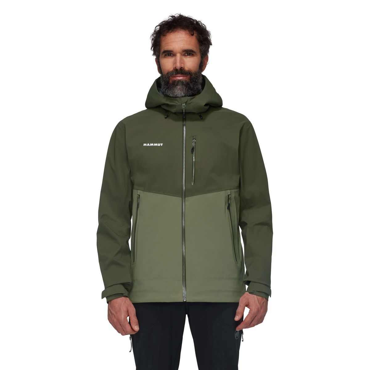MAMMUT - Chaqueta Hombre Alto Guide Hs Hooded Verde Mammut
