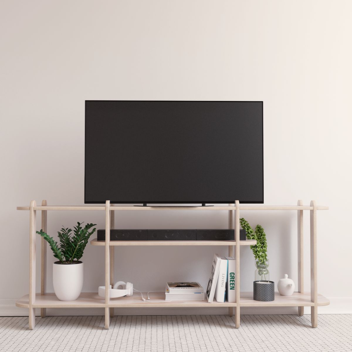 GENERICO - Rack TV de Madera 150 cm – Modular y Fácil de Armar