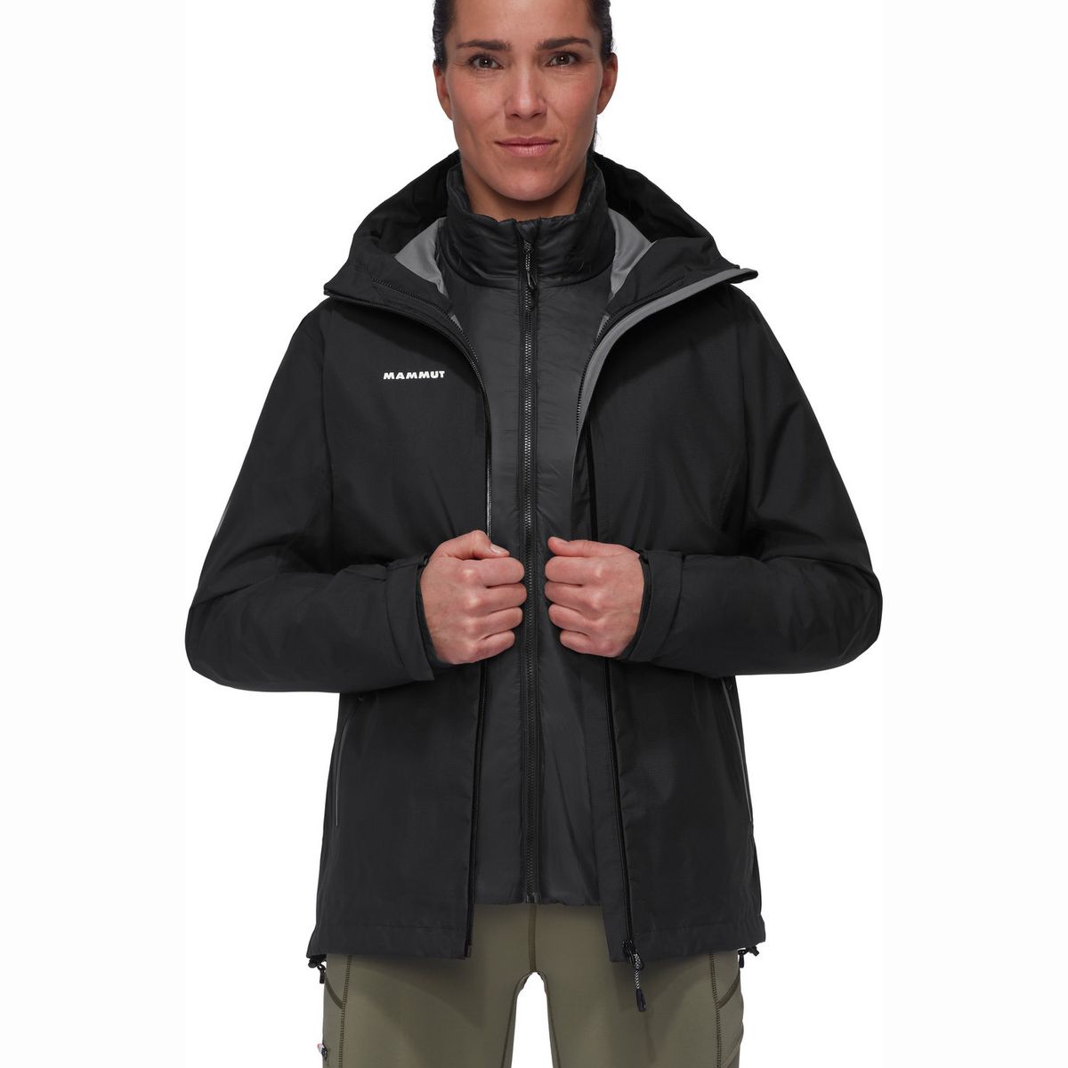 MAMMUT - Chaqueta Mujer Alto Light 3 In 1 Hs Hooded Negro Mammut