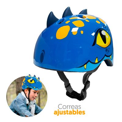 Imagen 2 del producto Casco Niño Apache 3D Dinosaurio