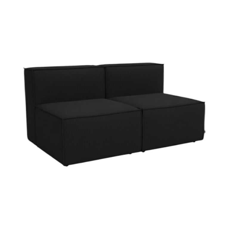SOFA MADRID DOS CUERPOS LINO NEGRO Negro