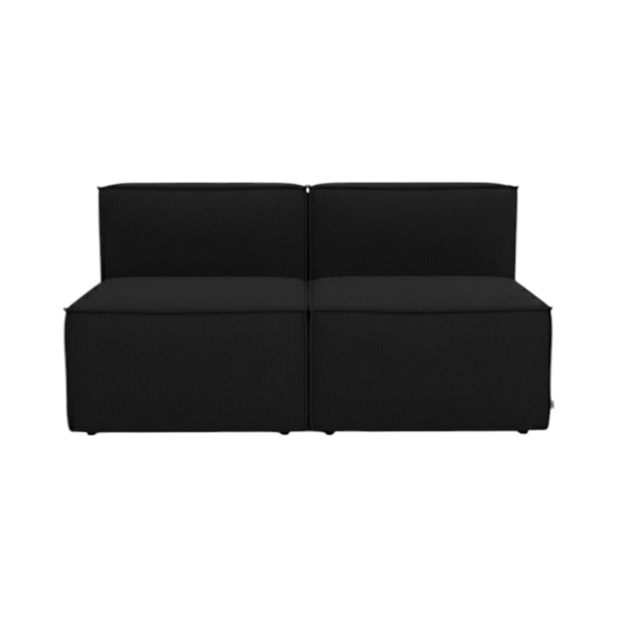 DISEÑOS VALESTRINI - SOFA MADRID DOS CUERPOS LINO NEGRO