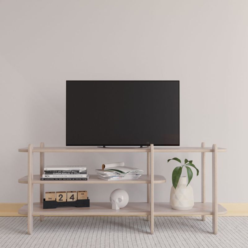 GENERICO - Rack TV de Madera 120 cm – Modular y Fácil de Armar