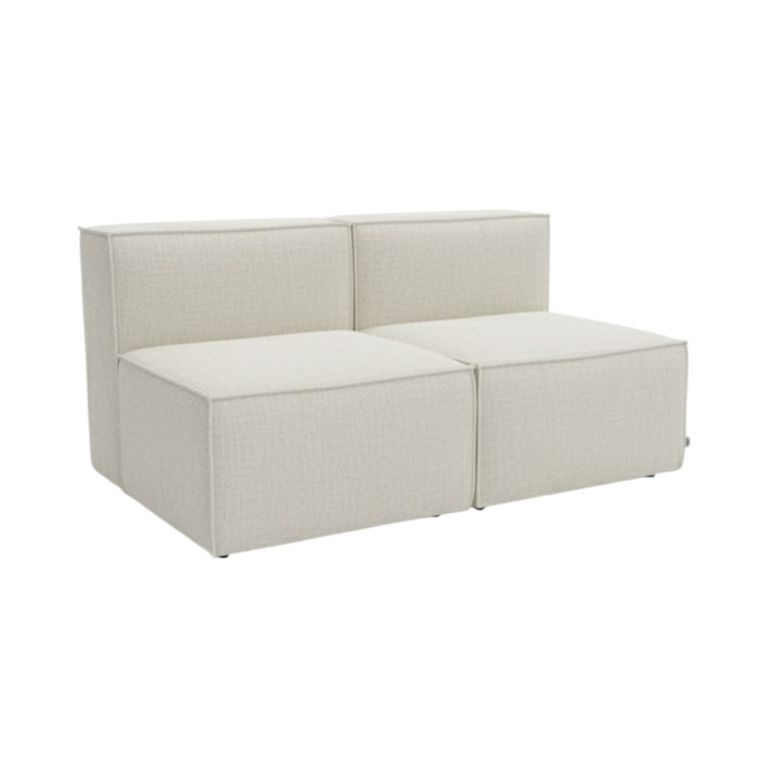 SOFA MADRID DOS CUERPOS LINO CRUDO Crema