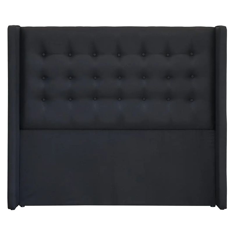 BLOCCARE - Respaldo De Cama Super King - Con Retorno Negro