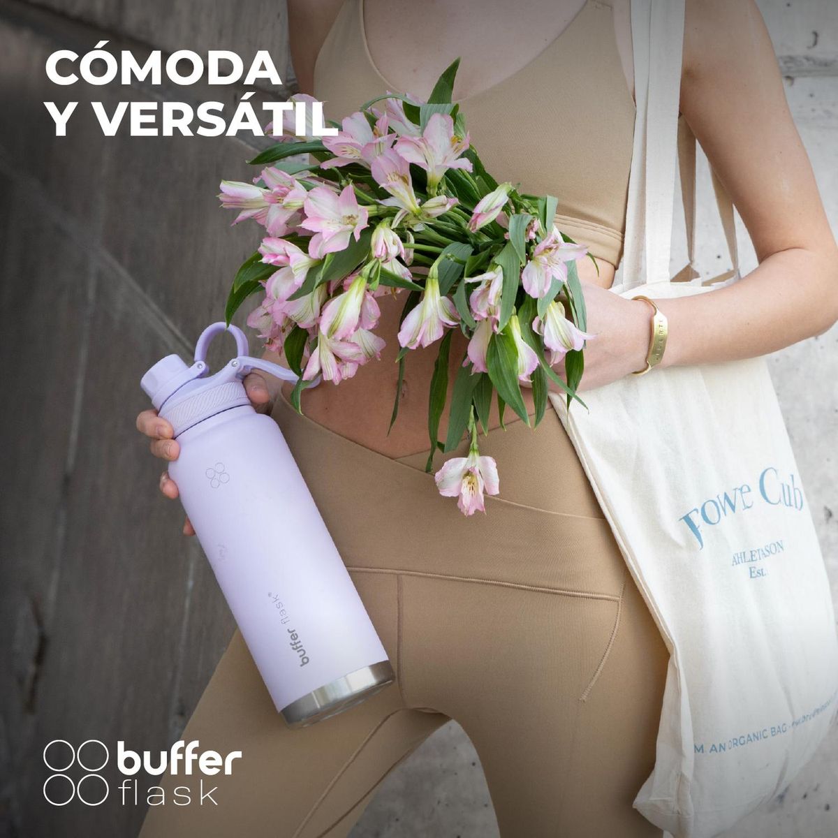 BUFFER FLASK - Botella Termica Agua Acero Inox Buffer 1.2 - Violeta