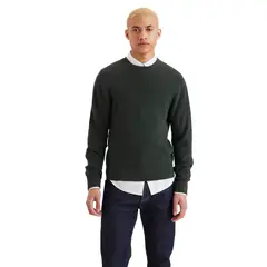DOCKERS - Sweater Hombre Crewneck Regular Fit Verde