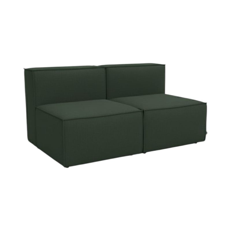 DISEÑOS VALESTRINI - SOFA MADRID DOS CUERPOS LINO VERDE