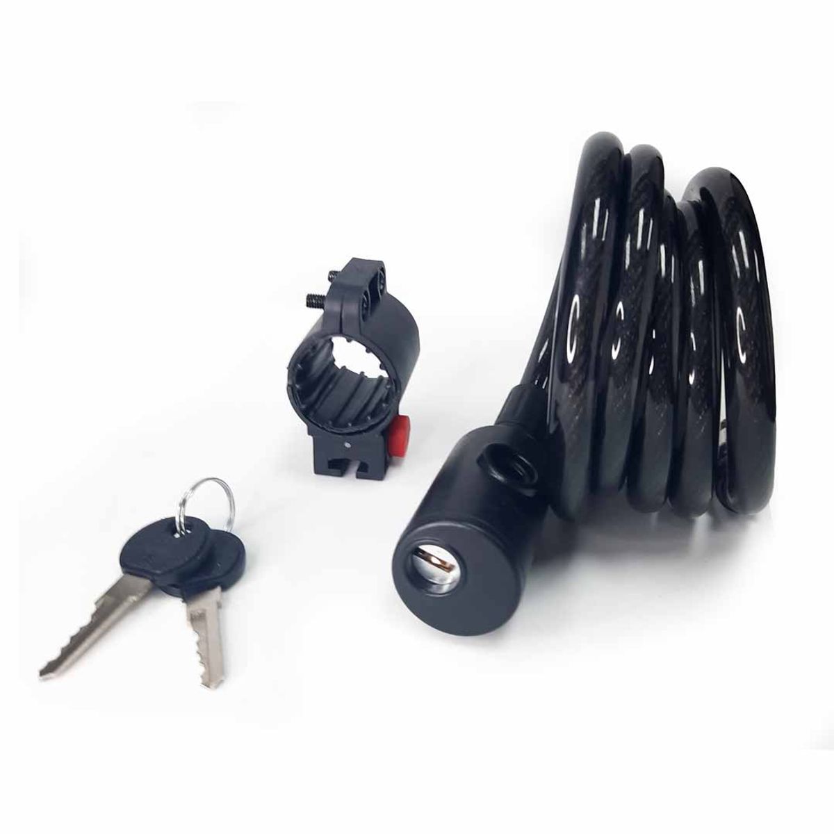 ONWHEELS - Cadena Espiral Onwheels Con Llave 1.2x150cm Negro