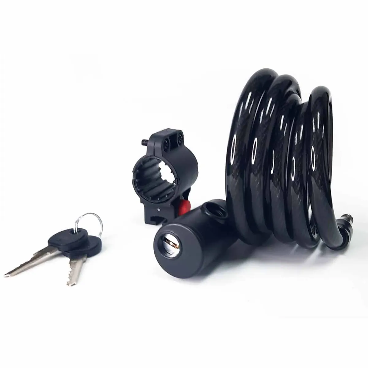 ONWHEELS - Cadena Espiral Onwheels Con Llave 1.2x150cm Negro